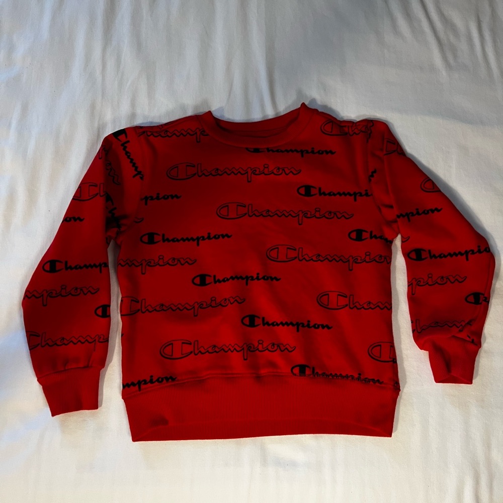Kids size 6 Red Champion sweatshirt